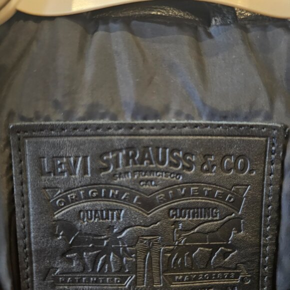 LEVI STRAUSS REAL Cowhide LEATHER Truckers Jacket - Picture 4 of 8